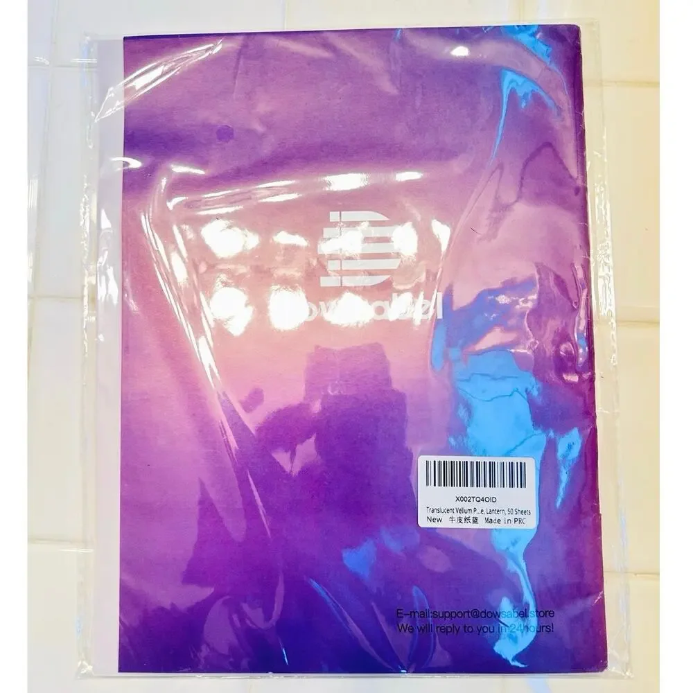 Dowsabel Translucent Vellum Paper 50 Sheets 8.5x11 100 GSM Heavyweight